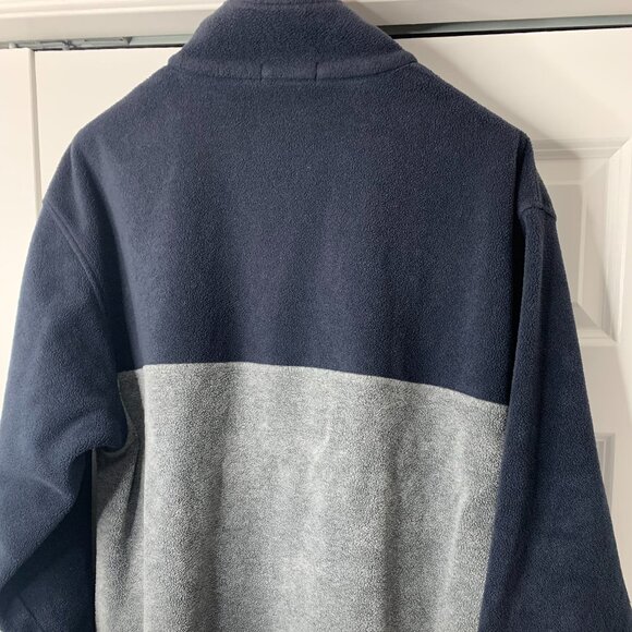 Nautica Men’s Blue & Grey Fleece Quarter-Zip Pullover – XL - Picture 8 of 16